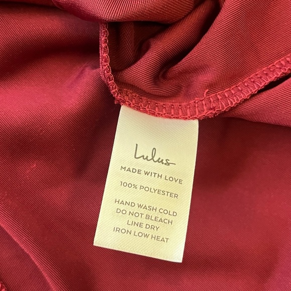 Lulus Flawless Charm Velvet Mock Neck Tiered Long Sleeve Mini Dress Berry Pink - Picture 8 of 8